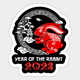 Year Of the Rabbit 2023 - Chinese Zodiac New Year 2023 Sticker